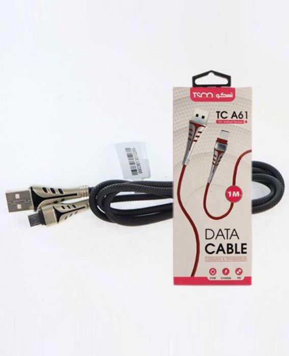 تصویر  کابل یک متری شارژ و انتقال اطلاعات USB 2.0 به MicroUSB تسکو مدل TC A61