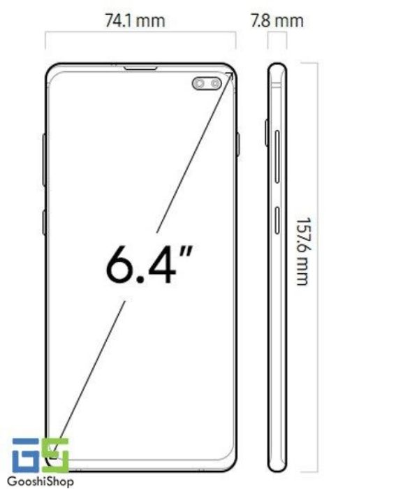 تصویر  گوشی موبایل سامسونگ مدل گلکسی S10 پلاس ظرفیت 1 ترابایت رم 12 گیگابایت