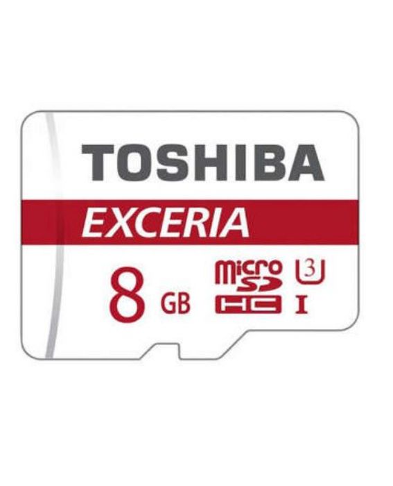 تصویر  کارت حافظه توشیبا میکرو اس دی اچ سی 8 گیگابایت کلاس 10 با سرعت 48 مگابایت در ثانیه به همراه آداپتور تبدیل