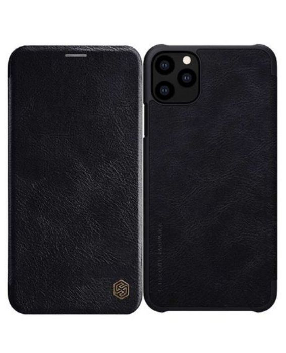 تصویر  کیف کلاسوری چرمی نیلکین مدل کیو آی ان برای گوشی اپل آیفون 11 پرو مکس