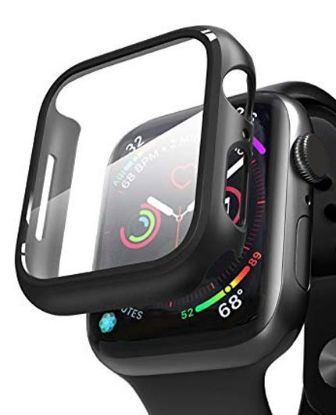 تصویر  محافظ شیشه ای صفحه نمایش و بدنه ساعت هوشمند اپل واچ نسل چهارم 40 میلی‌متری