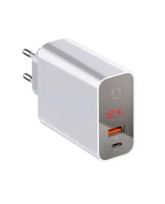 تصویر  شارژر دیواری باسئوس 45 وات مدل BS-EU907 (دو پورت)