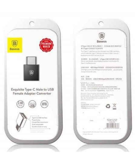 تصویر  تبدیل USB Type-C به USB باسئوس مدل CATJQ-B