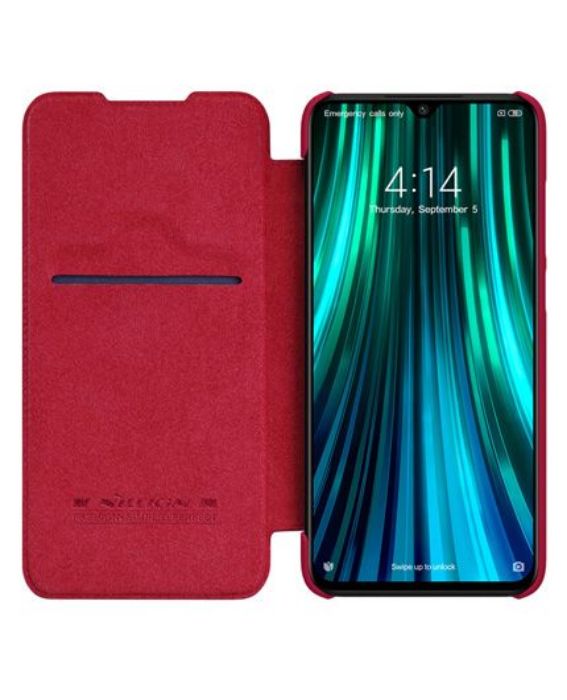 تصویر  کیف کلاسوری چرمی نیلکین مدل کیو آی ان برای گوشی شیائومی ردمی نوت 8 پرو