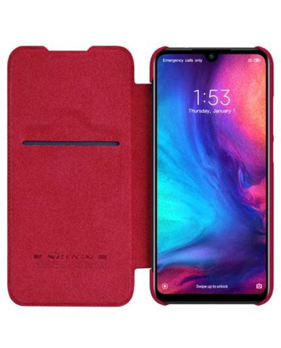 تصویر  کیف کلاسوری چرمی نیلکین مدل کیو آی ان برای گوشی شیائومی ردمی نوت 7