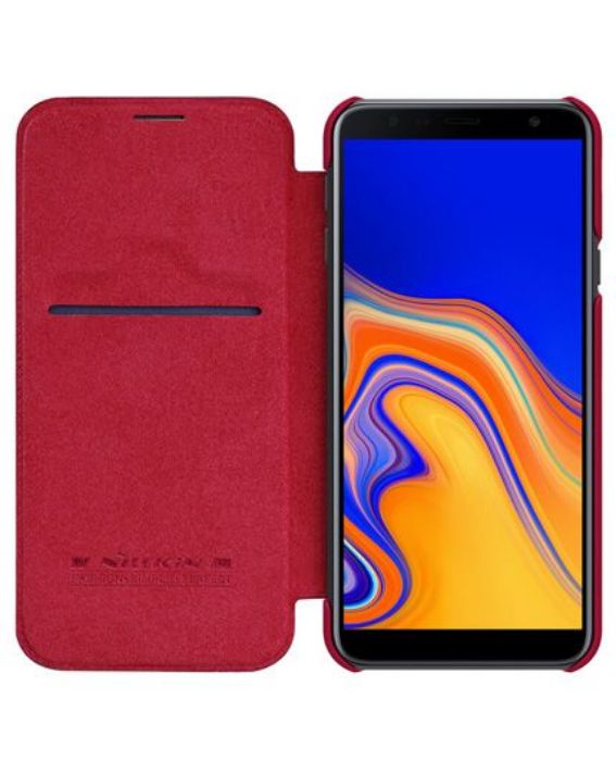 تصویر  کیف کلاسوری چرمی نیلکین مدل کیو آی ان برای گوشی سامسونگ گلکسی جی 4 پلاس