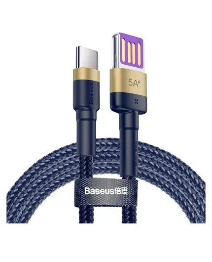 تصویر  کابل یک متری شارژ و انتقال اطلاعات USB به USB Type-C باسئوس مدل CATKLF-P91
