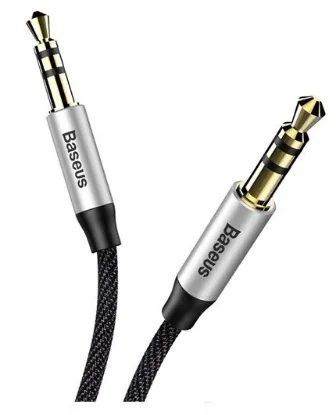 تصویر  کابل انتقال صدا (AUX) یک متری بیسوس مدل Yiven M30