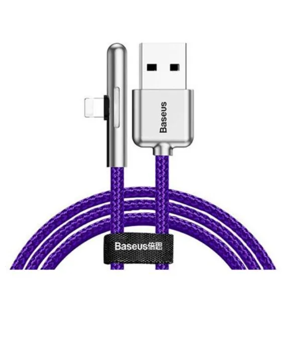 تصویر  کابل دو متری شارژ و انتقال اطلاعات USB به USB Type-C باسئوس مدل Iridescent Lamp