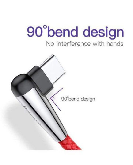 تصویر  کابل دو متری شارژ و انتقال اطلاعات USB به USB Type-C باسئوس مدل Sharp