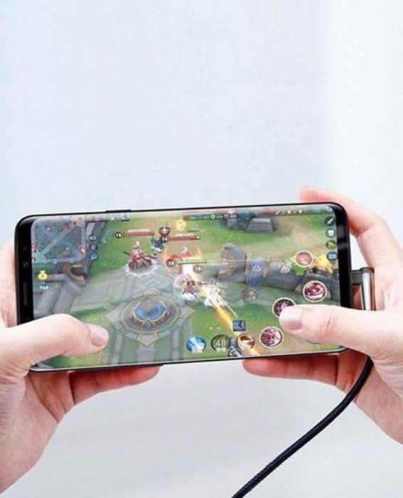 تصویر  کابل دو متری شارژ و انتقال اطلاعات USB به USB Type-C باسئوس مدل Sharp