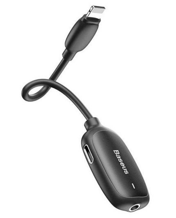 تصویر  تبدیل 1 به 3، لایتنینگ به جک 3.5 میلی‌متری هدفون و 2 ورودی لایتنینگ، باسئوس مدل L51