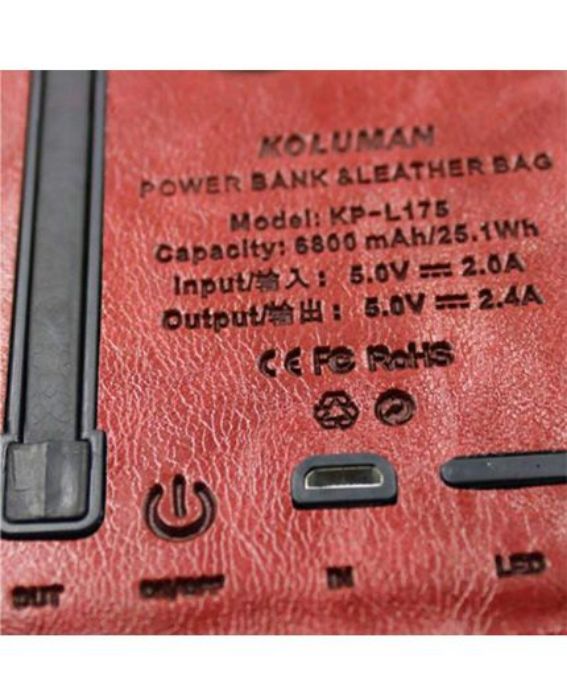 تصویر  پاوربانک کلومن مدل KP-L175 ظرفیت 6800 میلی آمپر ساعت