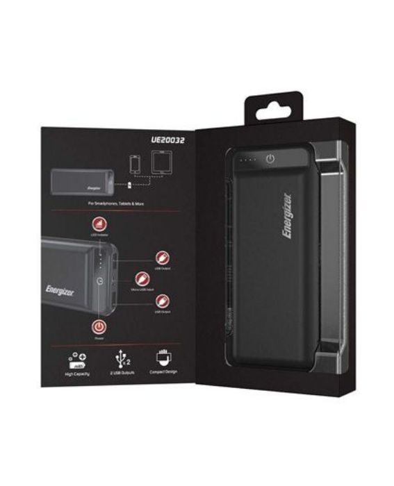 تصویر  پاوربانک انرجایزر مدل UE20032 ظرفیت 20000 میلی آمپر ساعت