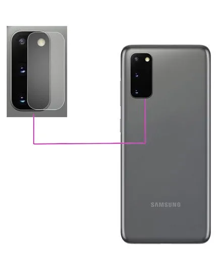 تصویر  محافظ شیشه‌ ای (گلس) لنز دوربین برای گوشی سامسونگ گلکسی اس 20