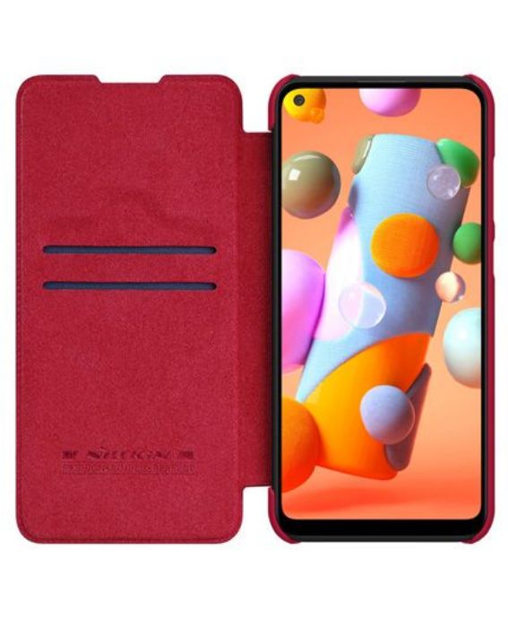 تصویر  کیف کلاسوری چرمی نیلکین مدل کیو آی ان برای گوشی سامسونگ گلکسی آ 11 تصویر  کیف کلاسوری چرمی نیلکین مدل کیو آی ان برای گوشی سامسونگ گلکسی آ 11