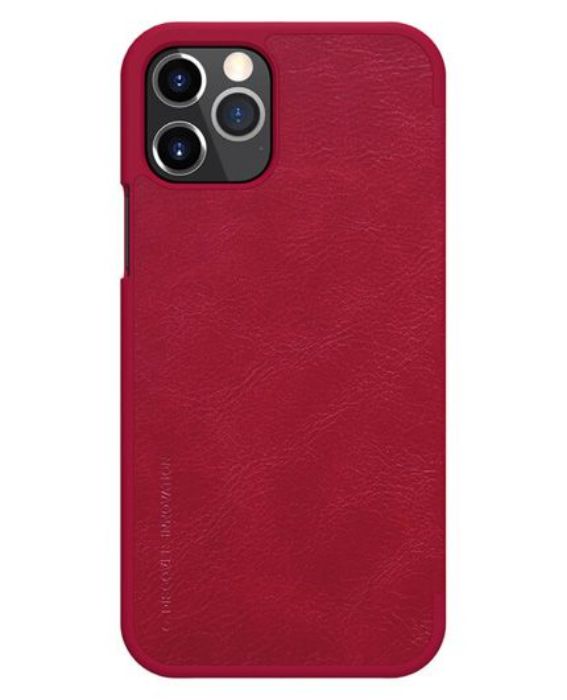 تصویر  کیف کلاسوری چرمی نیلکین مدل کیو آی ان برای گوشی اپل آیفون 12 پرو