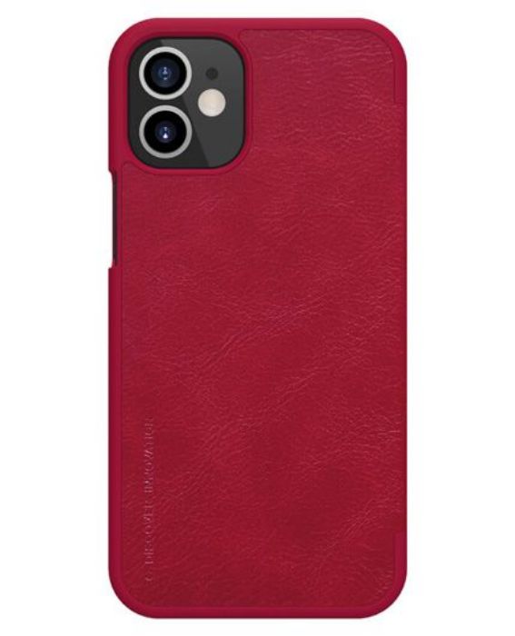 تصویر  کیف کلاسوری چرمی نیلکین مدل کیو آی ان برای گوشی اپل آیفون 12 مینی