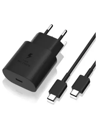 تصویر  شارژر دیواری 25 وات سامسونگ مدل EP-TA800 با کابل شارژ Type-C