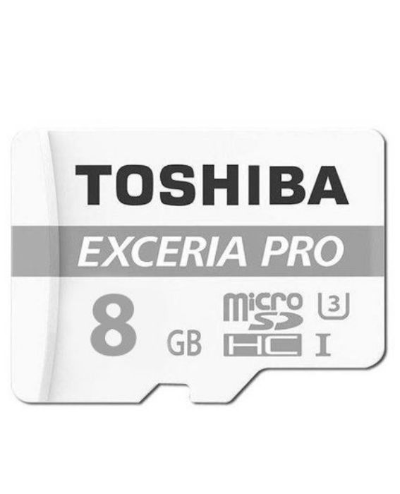 تصویر  کارت حافظه توشیبا میکرو اس دی ایکس سی 8 گیگابایت کلاس 10 با سرعت 95 مگابایت در ثانیه به همراه آداپتور تبدیل