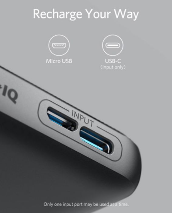 تصویر  پاوربانک انکر مدل PowerCore Slim A1229 ظرفیت 10000 میلی آمپر ساعت