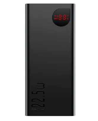تصویر پاوربانک باسئوس مدل Adaman Metal Digital Display ظرفیت 10000 میلی آمپر ساعت