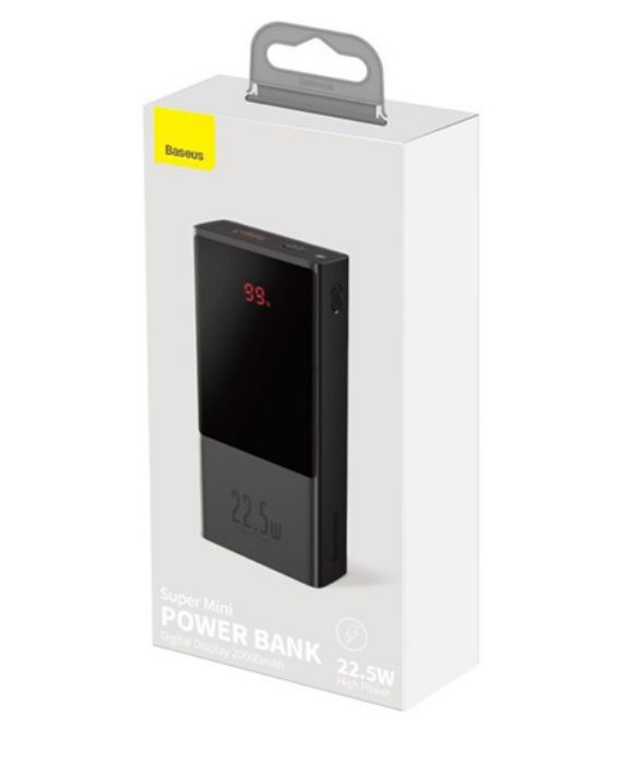 تصویر  پاوربانک باسئوس مدل Super Mini PPMN-B02 ظرفیت 20000 میلی آمپر ساعت