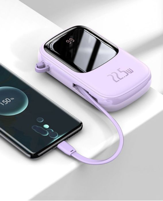 تصویر  پاوربانک باسئوس مدل PPQD-I01 ظرفیت 20000 میلی آمپر ساعت