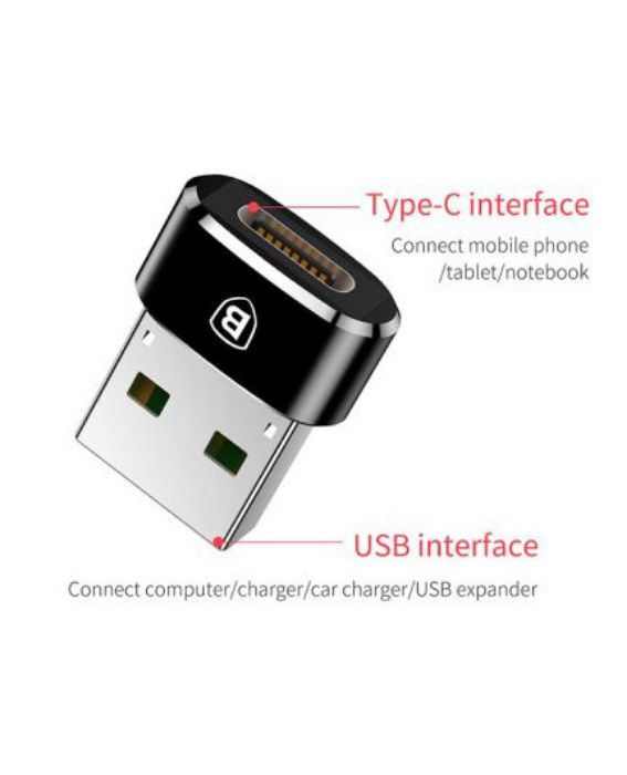 تصویر  تبدیل USB Type-C به USB باسئوس مدل CAAOTG-01