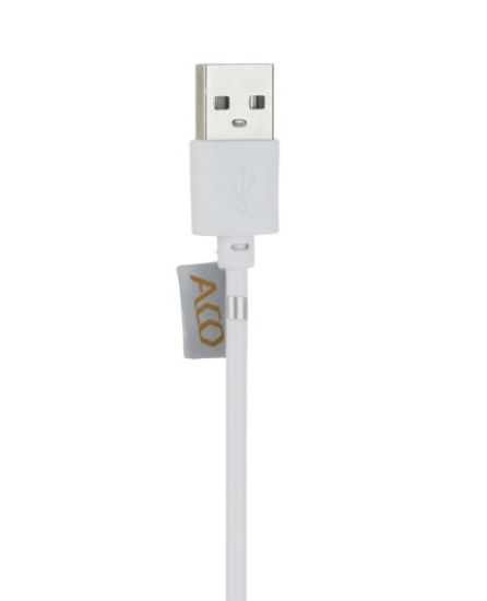 تصویر  کابل شارژ یو اس بی به لایتنینگ آکو - 1 متر