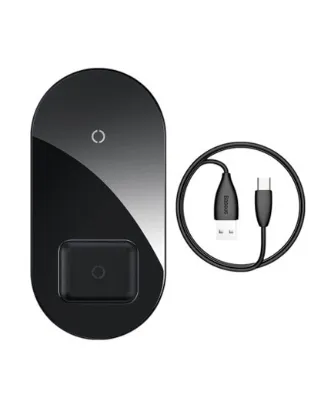 تصویر  شارژر بی سیم باسئوس مدل Max For Phones + Pods WXJK-01