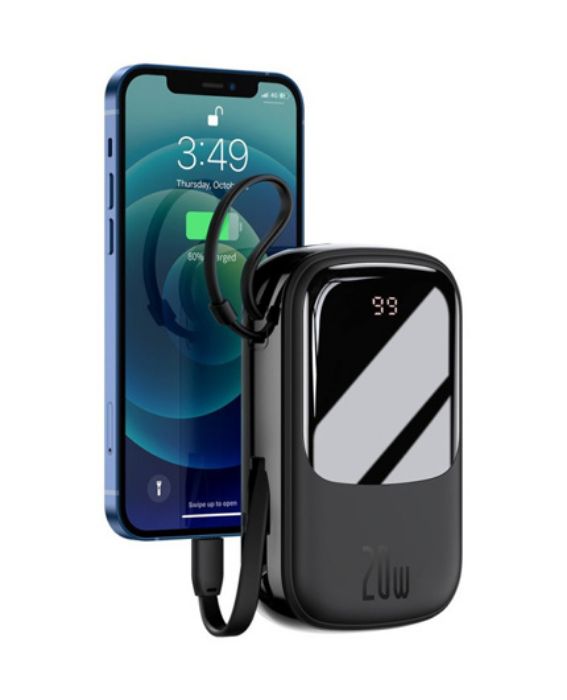 تصویر  پاوربانک باسئوس مدل PPQD-H01 ظرفیت 20000 میلی آمپر ساعت