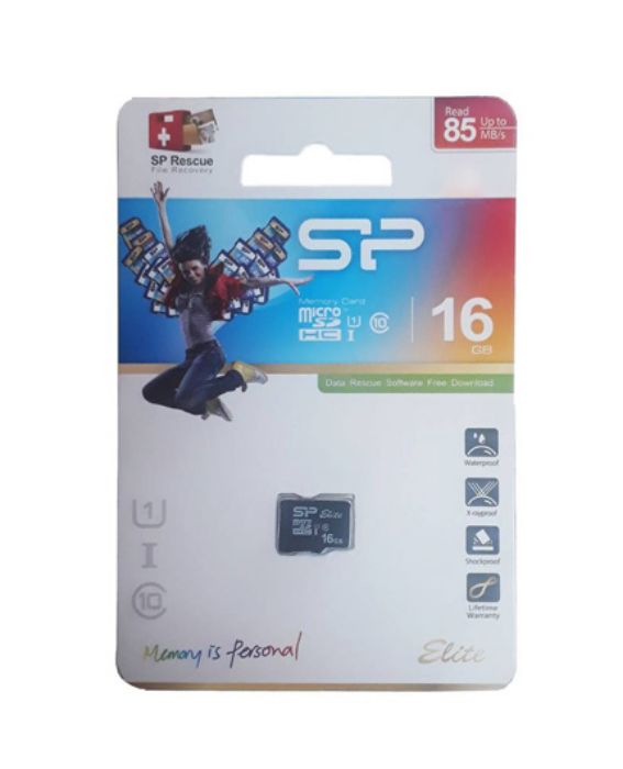 تصویر  کارت حافظه 16 گیگابایت سیلیکون پاور microSDHC کلاس 10 با سرعت 85 مگابایت در ثانیه مدل Elite