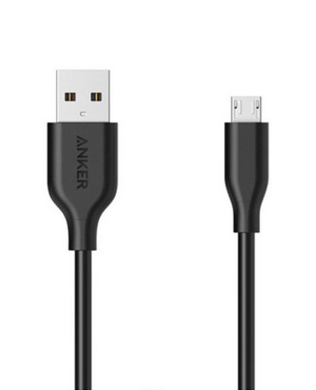 تصویر  کابل شارژ USB به microUSB انکر 0.9 متر مدل A8132H12