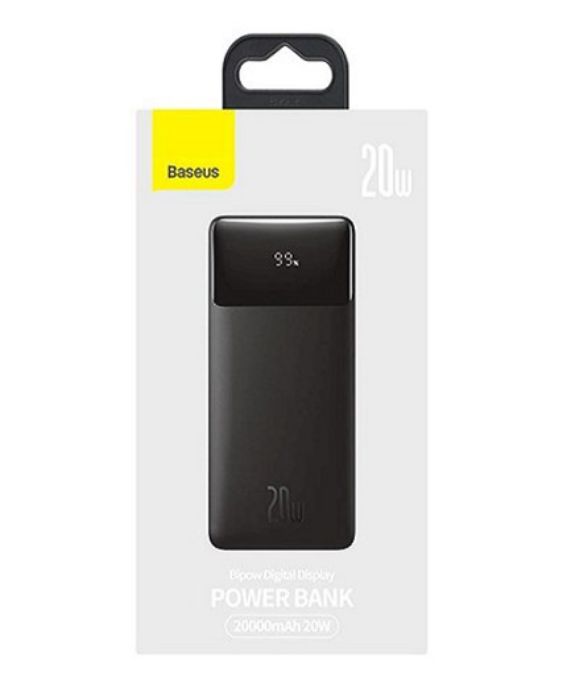 تصویر  پاوربانک باسئوس مدل ppdml-m01 ظرفیت 20000 میلی آمپر ساعت