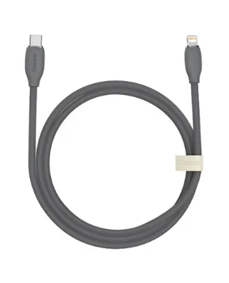 تصویر  کابل شارژ USB-C به Lightning باسئوس 1.2 متر Jelly Liquid Silica Gen Series مدل CAGD020001