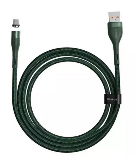 تصویر  کابل شارژ مگنتی USB به microUSB باسئوس 1 متر مدل CAMXC-K06