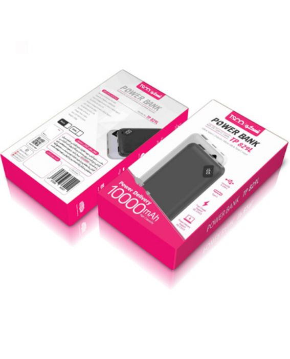 تصویر  پاوربانک تسکو مدل TP 829 ظرفیت 10000 میلی آمپر ساعت