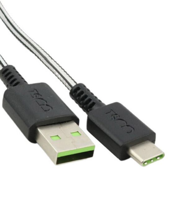 تصویر  کابل شارژ USB به USB-C تسکو 1 متر مدل TC C302