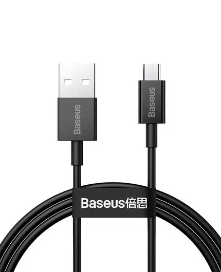 تصویر  کابل شارژ USB به microUSB باسئوس 1 متر مدل Superior CAMYS-A01