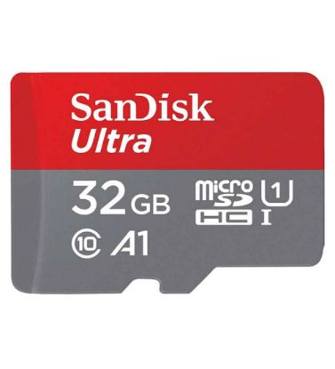 تصویر  کارت حافظه 32 گیگابایت سن دیسک MicroSDHC مدل Ultra A1 کلاس 10 با سرعت 98 مگابایت در ثانیه
