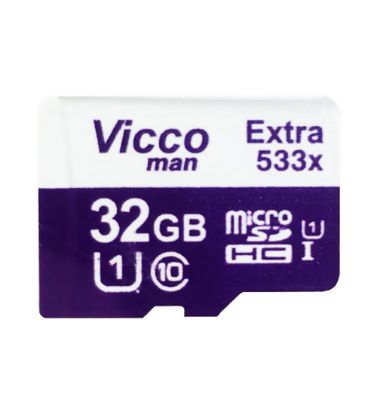 تصویر  کارت حافظه micro SDHC 533X ویکومن اکسترا کلاس 10 استاندارد UHS-I U1 با سرعت 80 مگابایت در ثانیه ظرفیت 32 گیگابایت