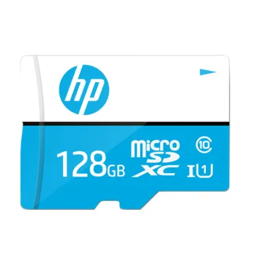 تصویر کارت حافظه 128 گیگابایت اچ پی microSDHC کلاس 10 با سرعت 100 مگابایت در ثانیه