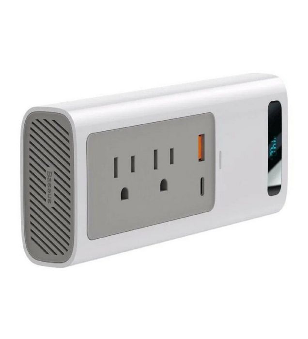 تصویر  مبدل برق و شارژر هوشمند خودرو باسئوس 150 وات مدل CRNBQ