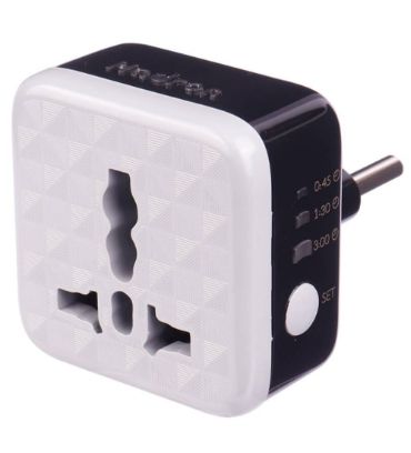 تبدیل 3 به 2 تایمردار و محافظ برق فست شارژ هادرون مدل P103