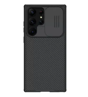 تصویر  قاب گوشی سامسونگ گلکسی اس 23 اولترا مدل محافظ نیلکین مدل کم شیلد پرو (مشکی)