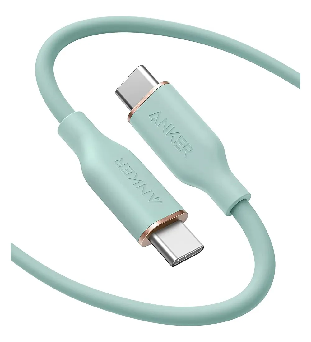 تصویر  کابل 1.8 متری شارژ USB Type-C به USB Type-C انکر مدل PowerLine III Flow A8553