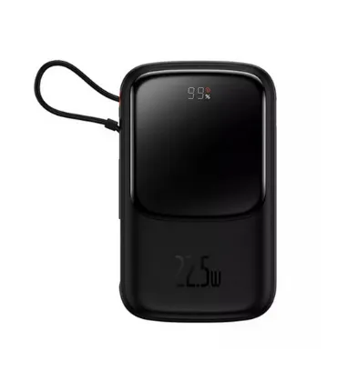 تصویر  پاوربانک باسئوس مدل Qpow Pro PPQD020101 22.5w ظرفیت 10000 میلی آمپر ساعت