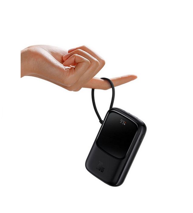 تصویر  پاوربانک باسئوس مدل Qpow Pro PPQD020101 22.5w ظرفیت 10000 میلی آمپر ساعت