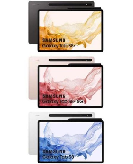 تصویر  تبلت گلکسی Tab S8 Plus سامسونگ 5G - حافظه 256 گیگابایت - رم 8 گیگابایت